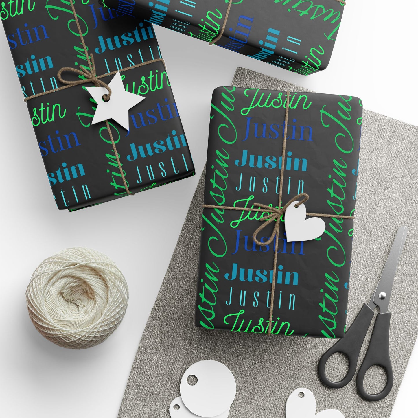 JUSTIN Personalized Wrapping Papers