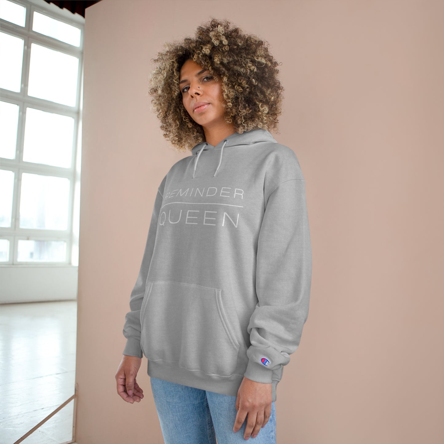 REMINDER QUEEN - Inspirational Motivational Happy Funny Quote - Women's Champion Hoodie