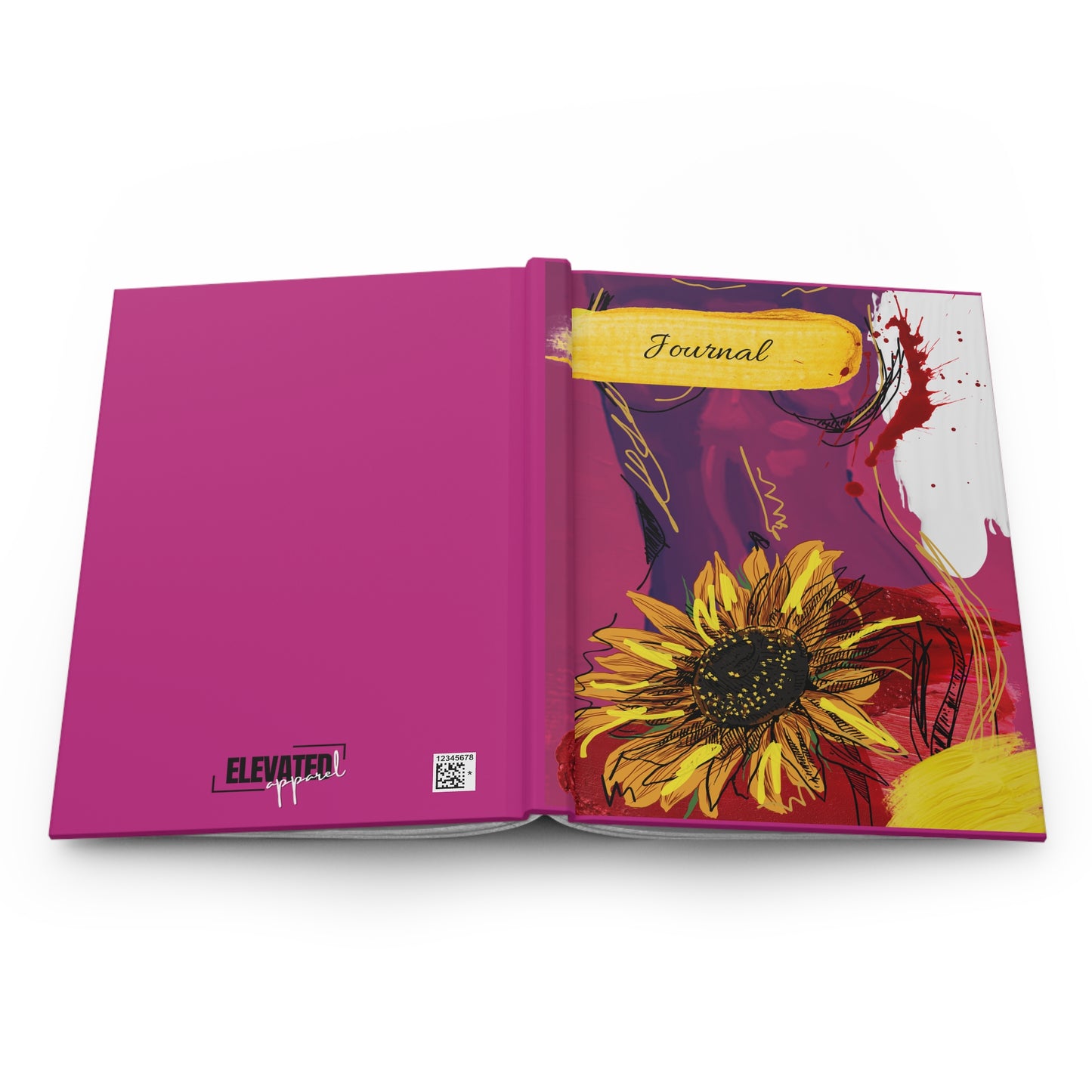 Purple Sunflower - Hardcover Journal Matte