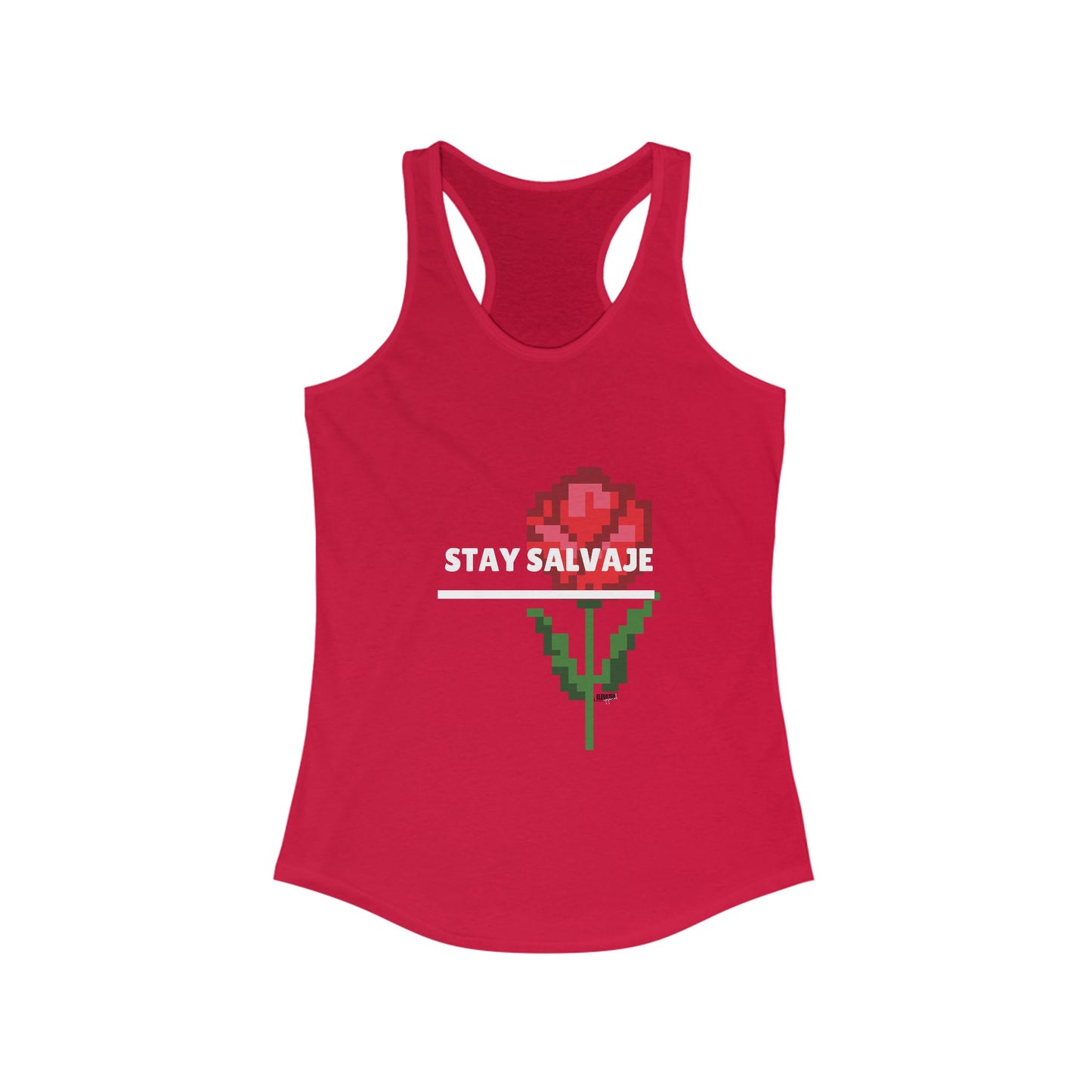 Rose "Stay Salvaje" Women's Racerback Tank