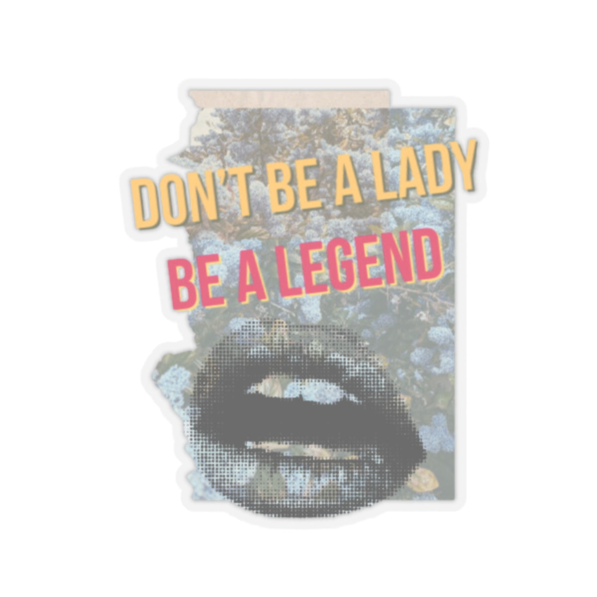 Don't Be a Lady, Be a Legend Stickers