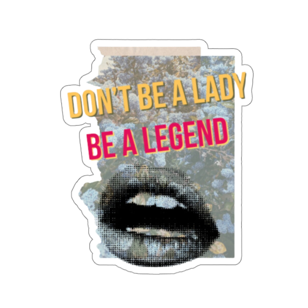 Don't Be a Lady, Be a Legend Stickers