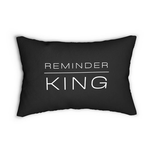 REMINDER - King - Black - Spun Polyester Lumbar Pillow