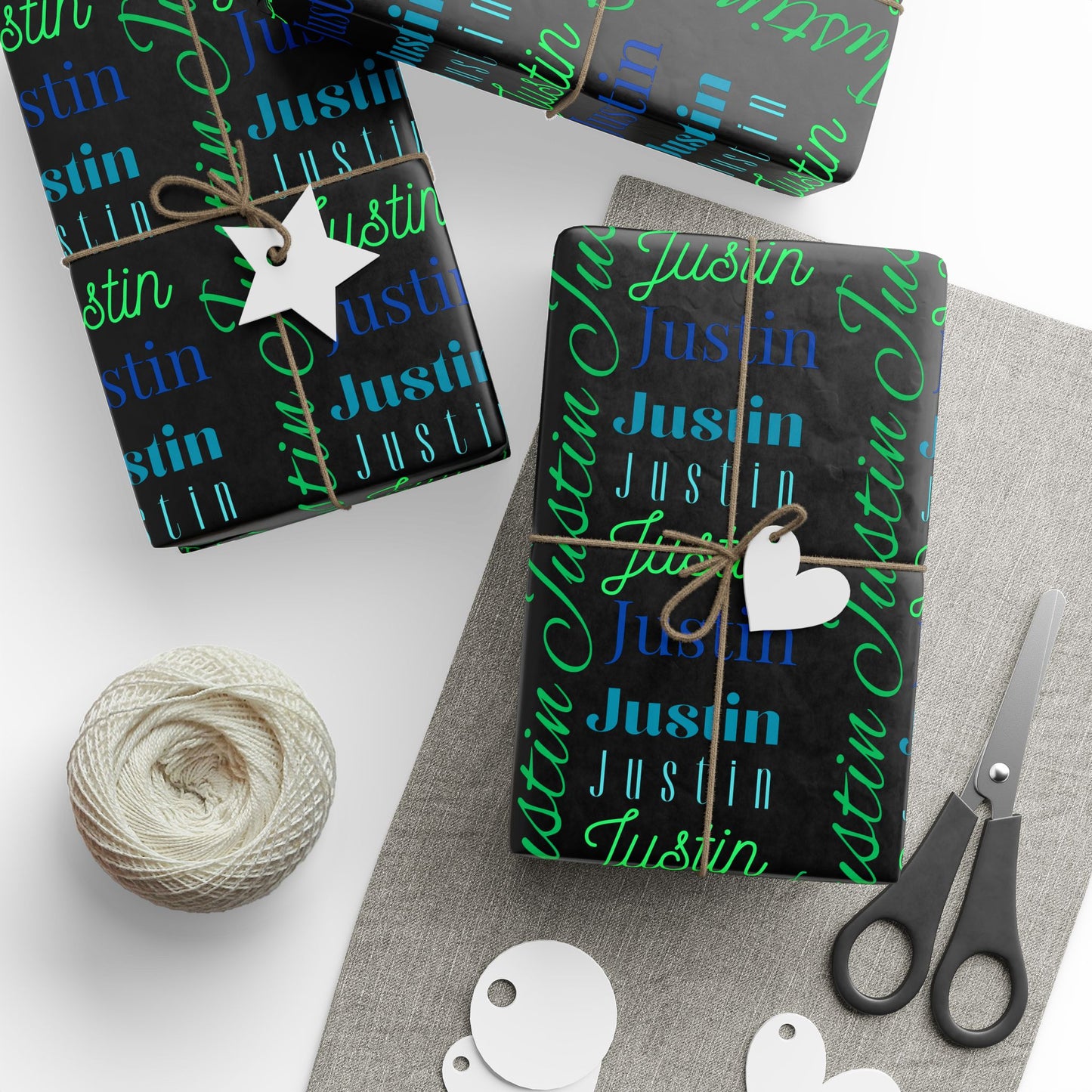 JUSTIN Personalized Wrapping Papers