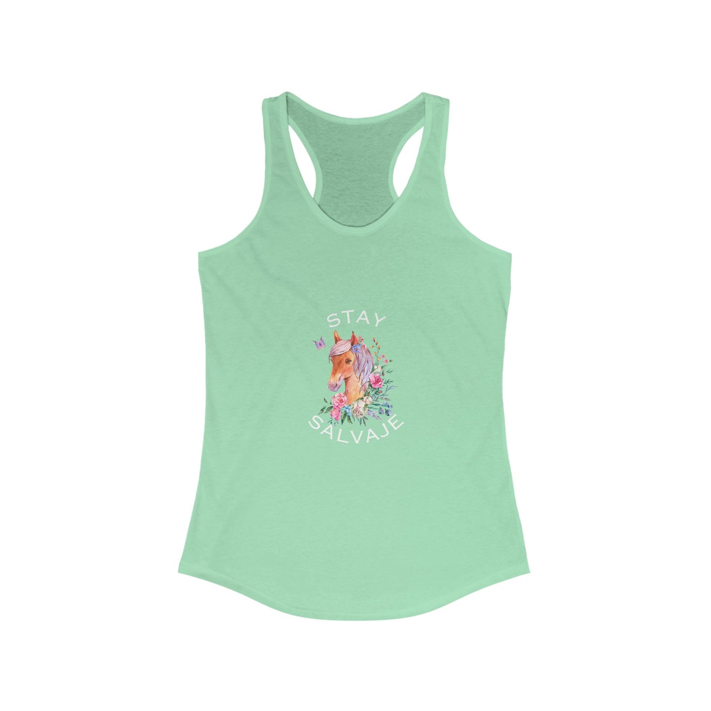 Unicorn "Stay Salvaje" Women's Racerback Tank