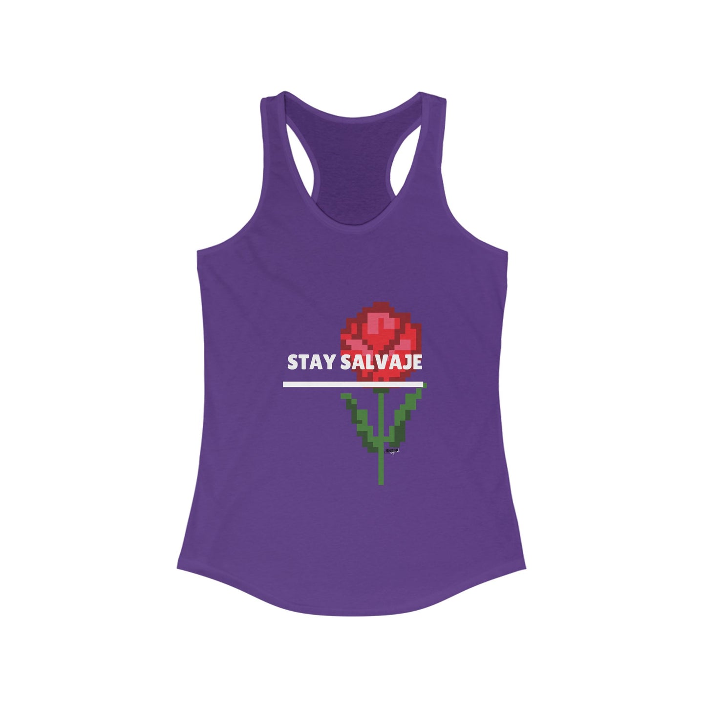 Rose "Stay Salvaje" Women's Racerback Tank