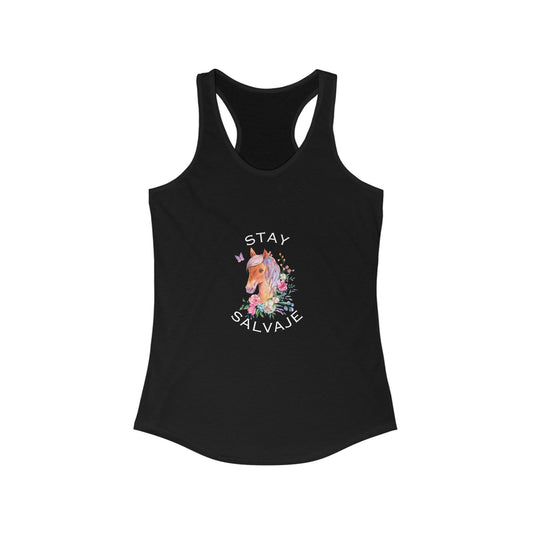 Unicorn "Stay Salvaje" Women's Racerback Tank