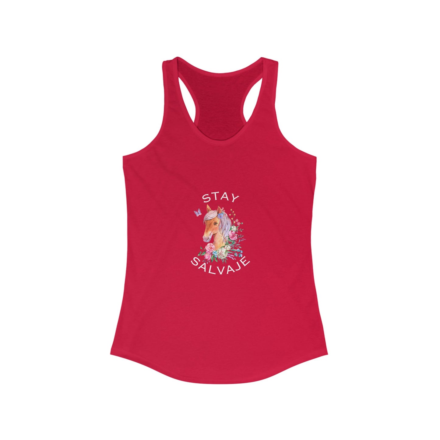 Unicorn "Stay Salvaje" Women's Racerback Tank