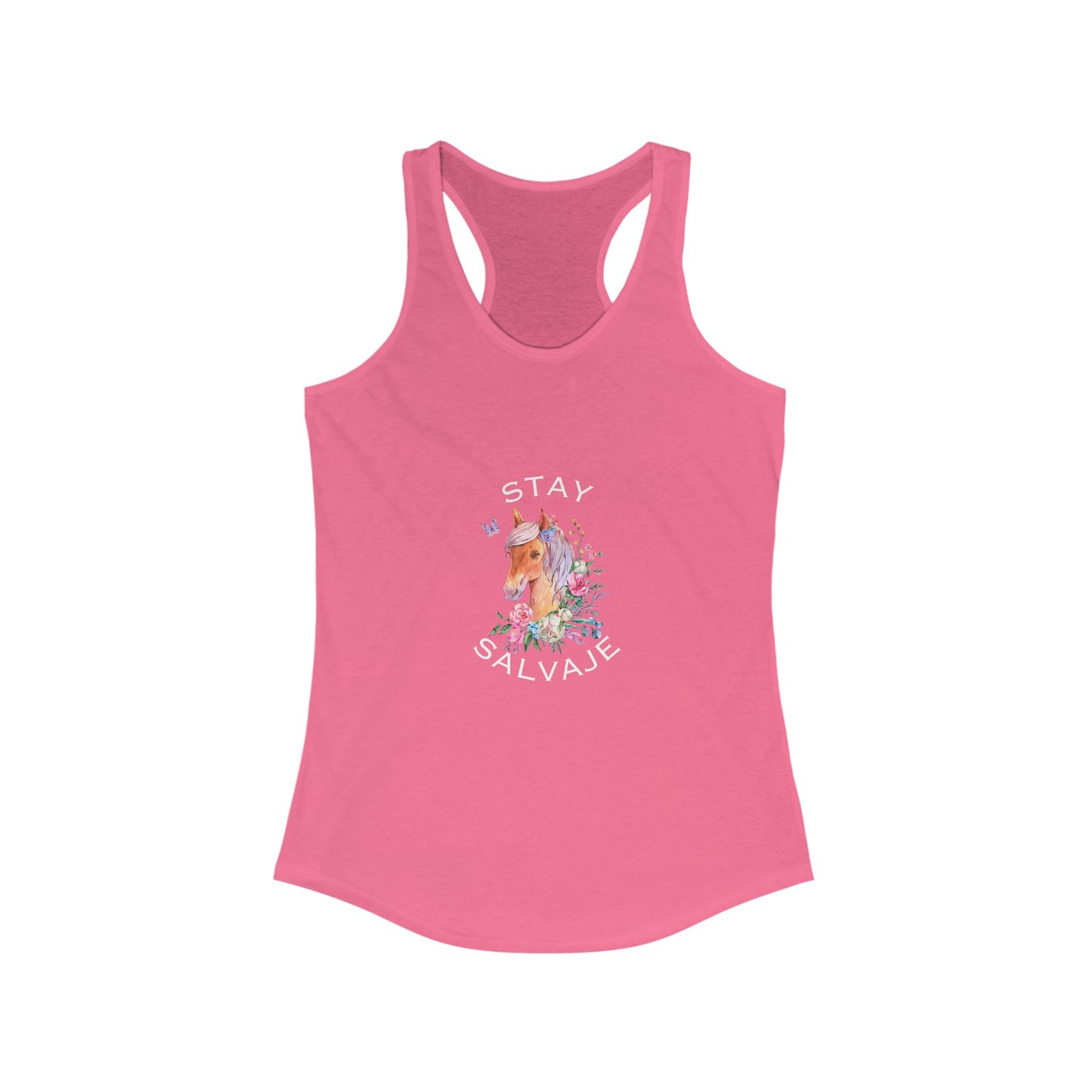 Unicorn "Stay Salvaje" Women's Racerback Tank