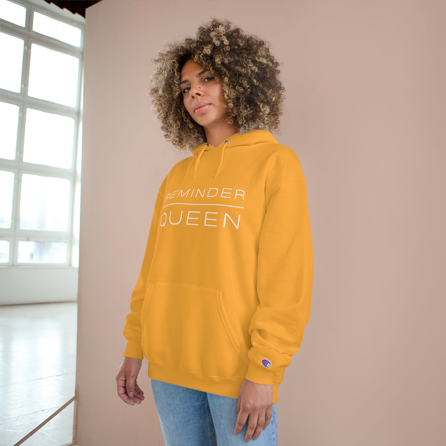 REMINDER QUEEN - Inspirational Motivational Happy Funny Quote - Women's Champion Hoodie