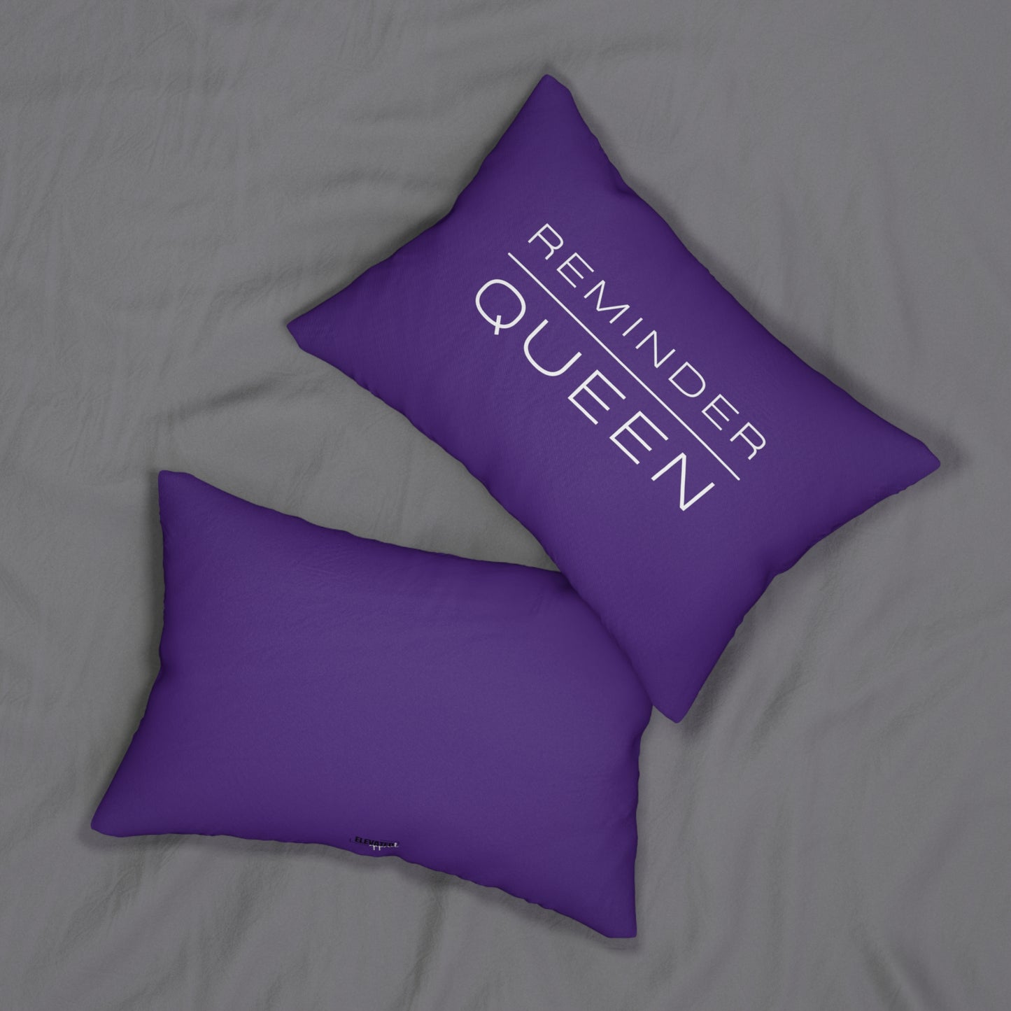 REMINDER - Queen - Purple - Spun Polyester Lumbar Pillow